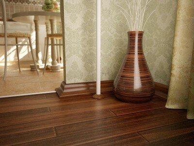 Розетта напольная из ПВХ D-32 мм Венге, (обвод для труб) 2 шт. — фото 1