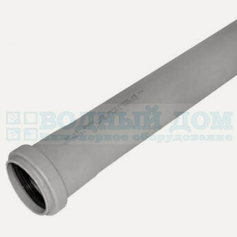 Изображение товара Труба канализационная 32х1000мм (серый)