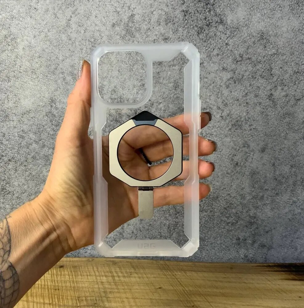 Чехол-накладка PLASMA XTE Case / для iPhone 15 Pro / Clear-Silver