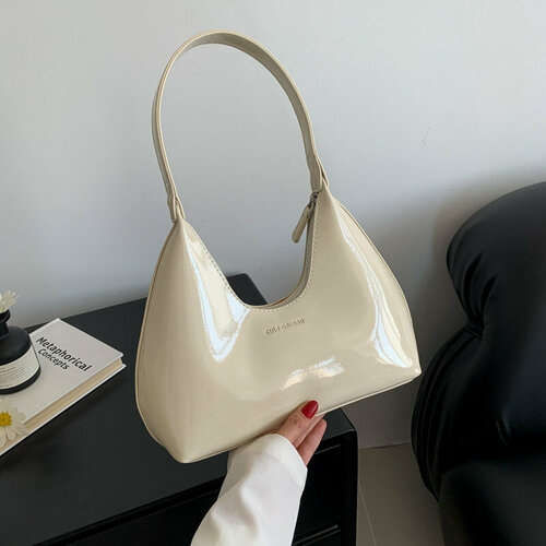фото Сумка багет , бежевый french luxury slave