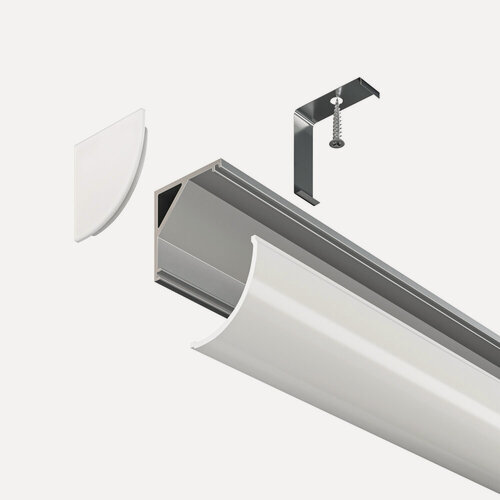 Изображение товара Алюминиевый профиль накладной белый 2 метра Maytoni Technical Led strip ALM008S-2M