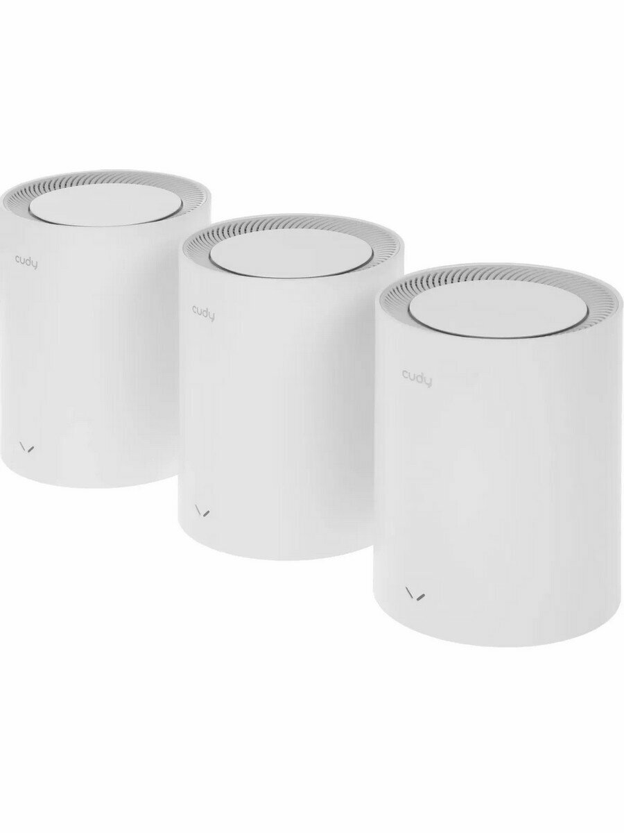 Система Mesh Cudy M3000(3-Pack), AX3000 Wi-Fi 6 2,5 Гбит/с (WAN) + 1 Гбит/с (LANMU-MIMO, DDNS, DNS, Mesh