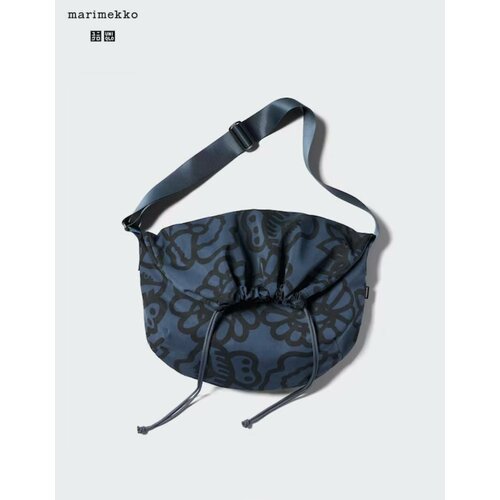 Сумка Uniqlo фактура матовая черный синий 4800₽