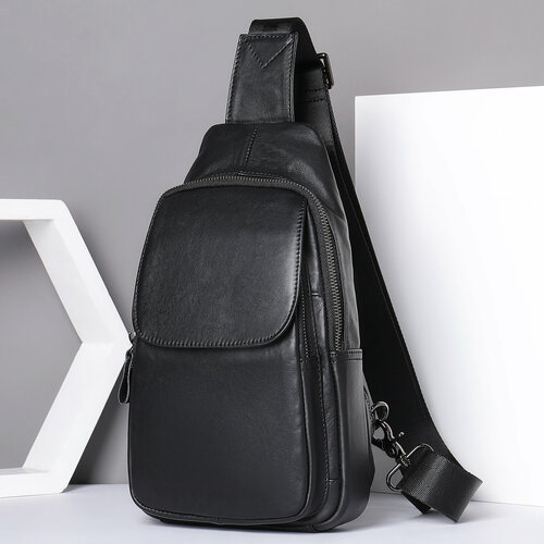 Сумка FAUSTINI, фактура гладкая, черная