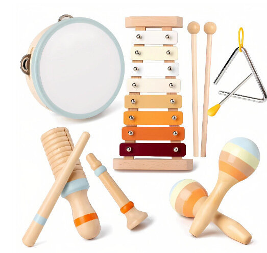 Набор музыкальных инструментов Cloud Elephant Orff D36, дерево, 6 шт
