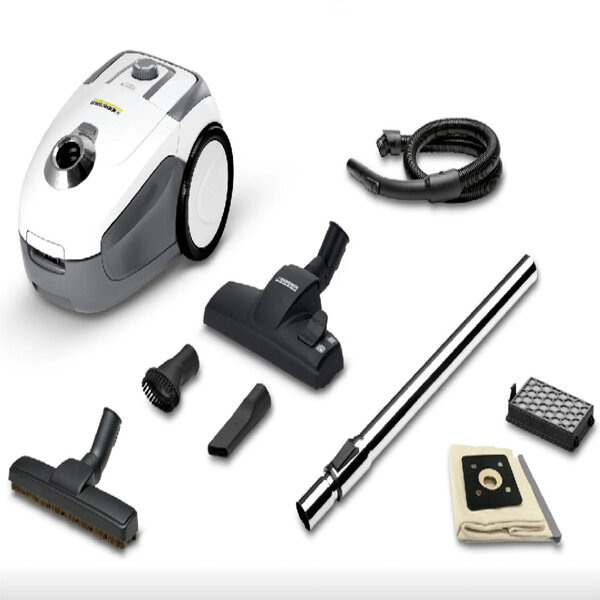 Мешковой пылесос Karcher VC 2 - 700 Вт, 0.9 л пылесборник, белый — фото 1