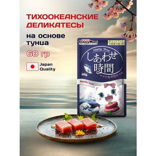Влажный корм для кошек Japan Premium Pet анчоус и тунец 68г