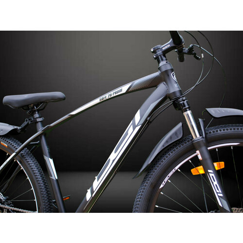 IDGI SAFE 29HD-Black-white, Shimano Altus, Кассета, Гидравлика, 21 дюймов