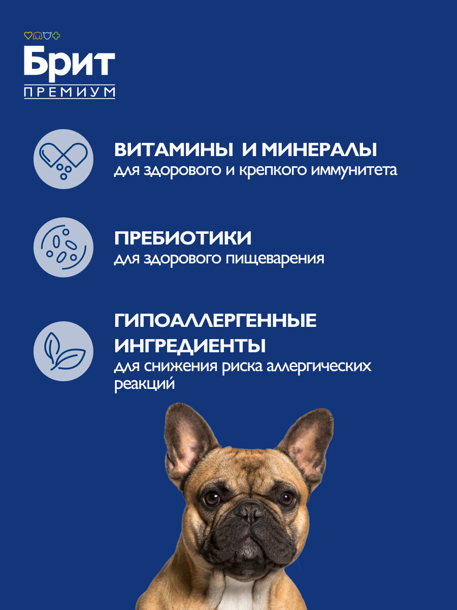 Сухой корм для собак с чувствительного пищеварения с индейкой и лосось 3 кг Brit Premium Dog Sensitive — фото 1