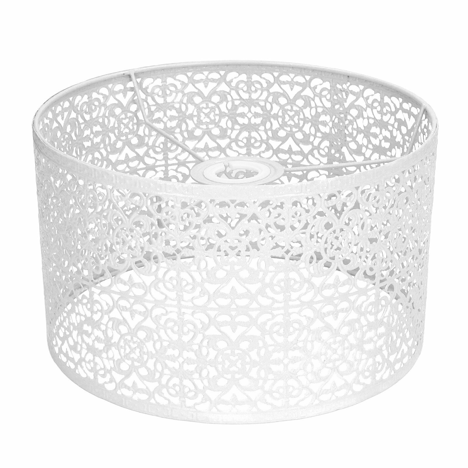 Абажур Полый металлический абажур E27 E14 Универсальное использование Хорошее рассеивание тепла Изысканный чехол для лампы Белый