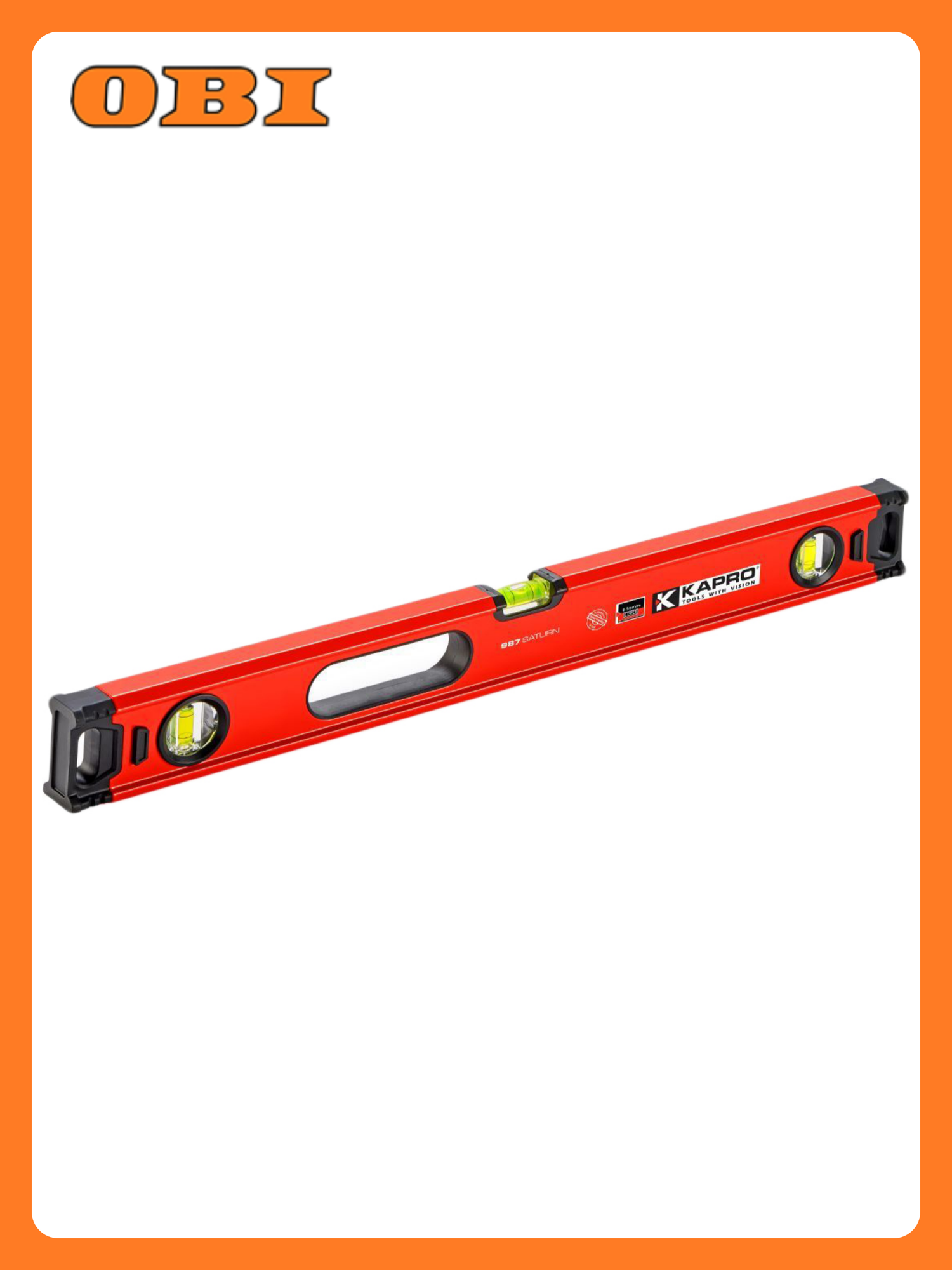 Уровень строительный KAPRO Saturn 987 магнитный 1500мм фрезерованная грань