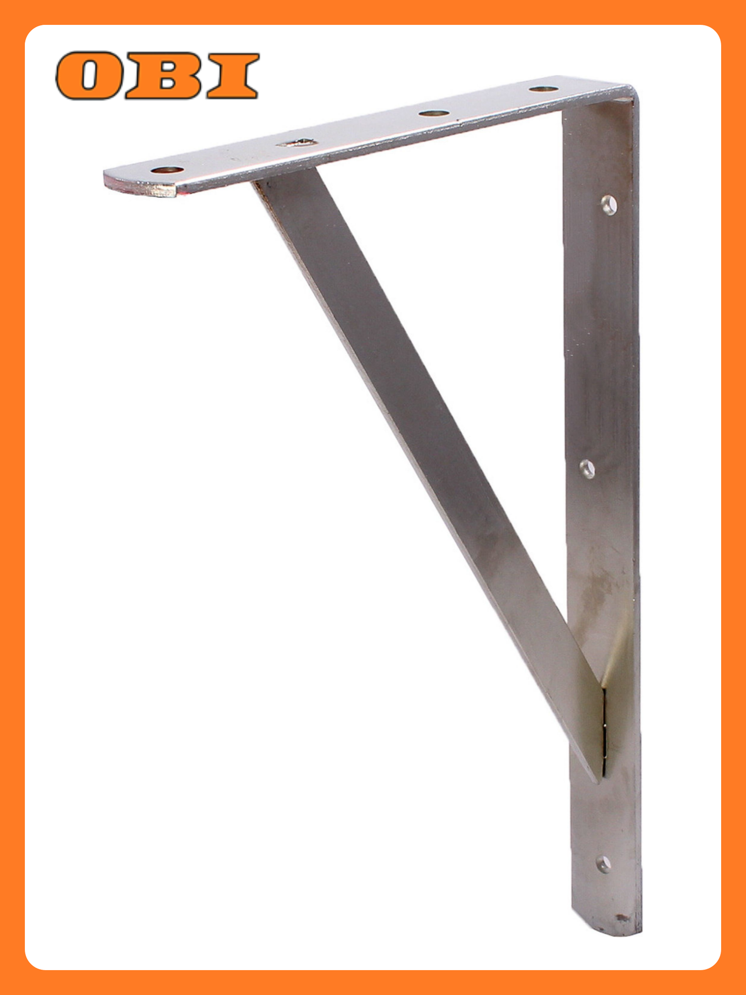 Кронштейн Larvij MKB для полки сталь серый 200x300x30 мм