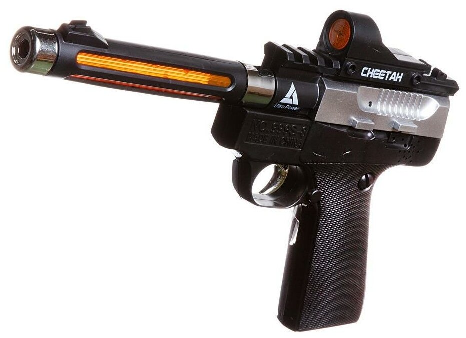 Пистолет с длинным стволом, со световыми и звуковыми эффектами 999S-8A