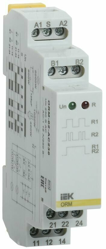 Реле импульсное ORM IEK, ORM-02-AC230, 2 контакта 230В