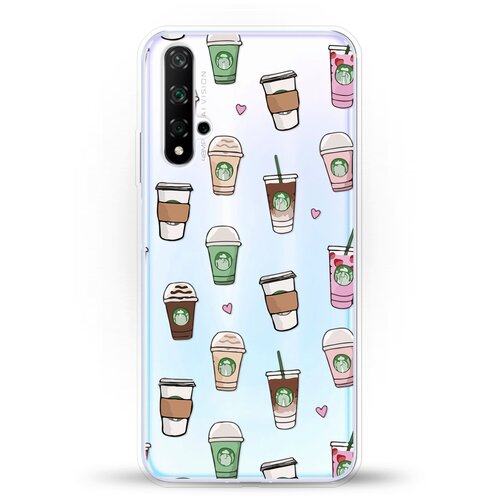 фото Силиконовый чехол кофе на huawei nova 5t andy & paul