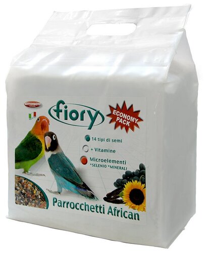 Fiory корм для средних попугаев Parrocchetti African - 3,2 кг — купить ...