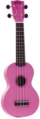 Mahalo MR1PK Укулеле сопрано с чехлом, струны Aquila, цвет розовый, серия Rainbow