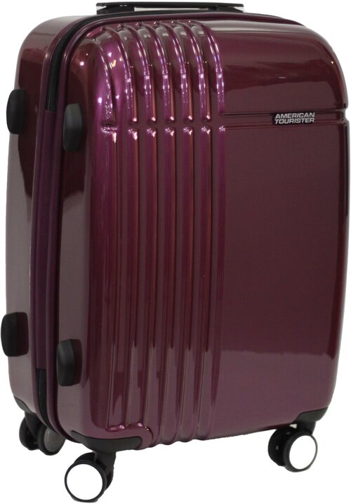 Чемодан American Tourister, 48 л, размер S, бордовый