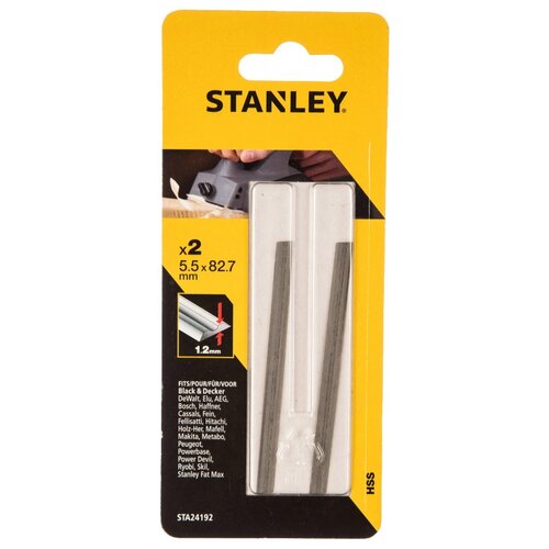 фото Набор ножей для электрорубанка stanley sta24192-xj (2 шт.)