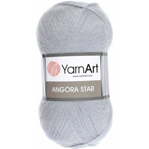 Пряжа Yarnart Angora Star серо-голубой (3072), 20%шерсть/80%акрил, 500м, 100г, 3шт