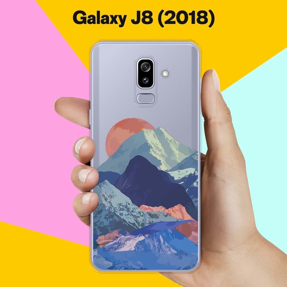 Силиконовый чехол на Samsung Galaxy J8 (2018) Горы / для Самсунг Галакси Джи 8 2018