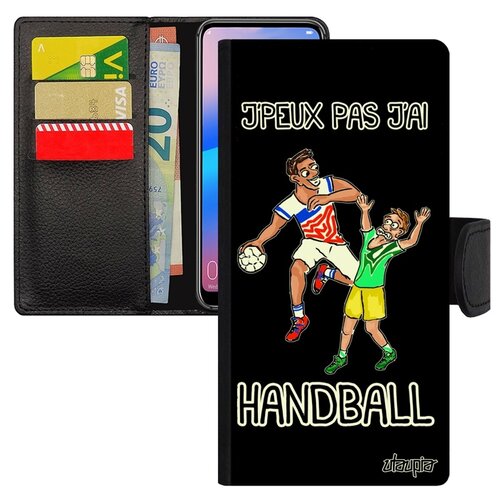фото Чехол-книжка на мобильный galaxy a10, "не могу - у меня гандбол!" комикс шутка utaupia