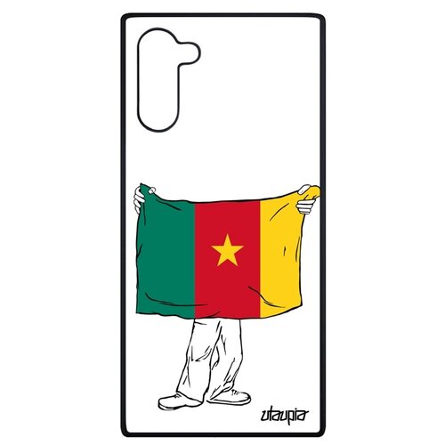 фото Чехол для мобильного samsung galaxy note 10, "флаг камеруна с руками" патриот страна utaupia