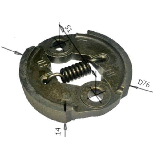 Сцепление в сборе подходит для китайских бензокос объёмом 33-43см3 Prof 745₽