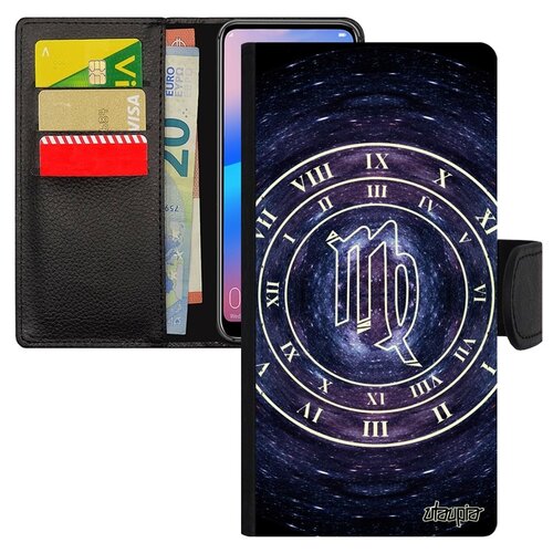 фото Чехол книжка для смарфона galaxy a10, "зодиак" планета календарь utaupia