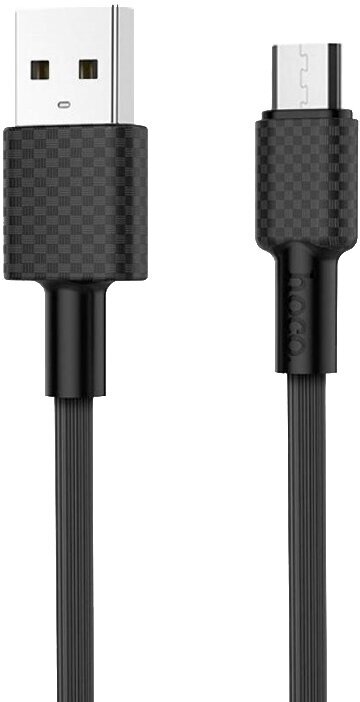 Кабель USB MicroUSB Hoco X29 <черный>