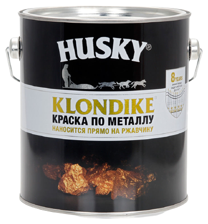 Краска по металлу HUSKY KLONDIKE (Серая RAL 7005) 2,5 л