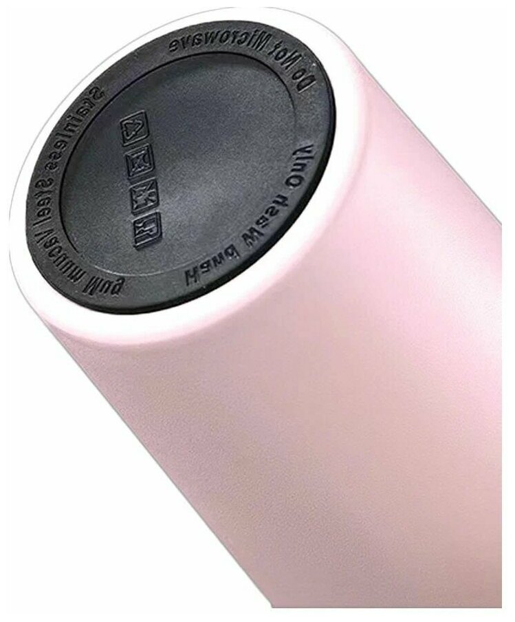 Термокружка для кофе, чая Для горячих напитков розовая - фотография № 4