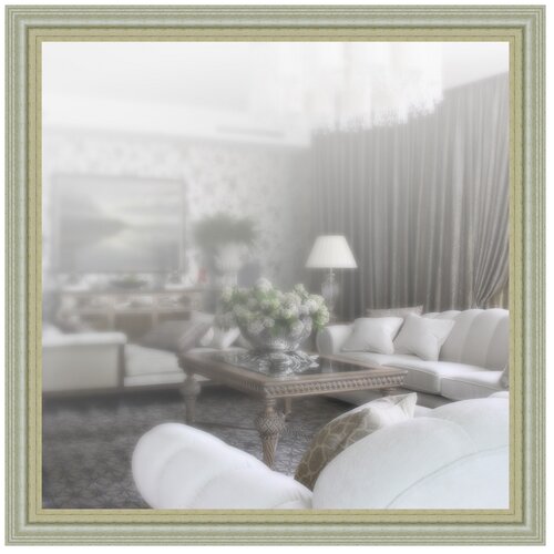 фото Зеркало в широкой раме 70 x 70 см, модель p047043 аурита