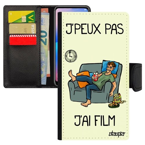 фото Чехол-книжка на смартфон iphone xr, "не могу - у меня фильм!" шутка манга utaupia