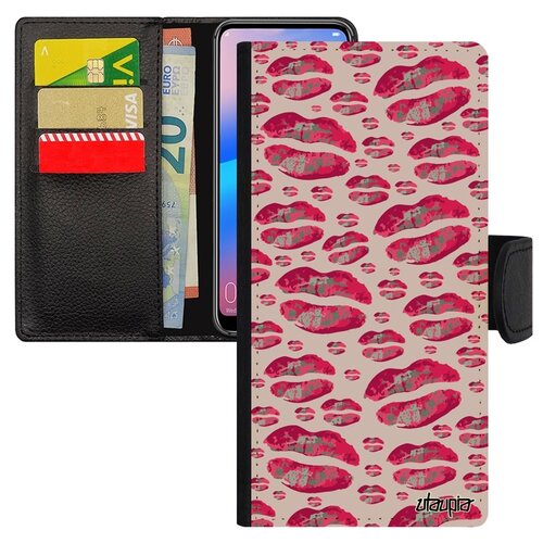 фото Чехол книжка на мобильный samsung galaxy a50, "губы" гламур абстрактный utaupia