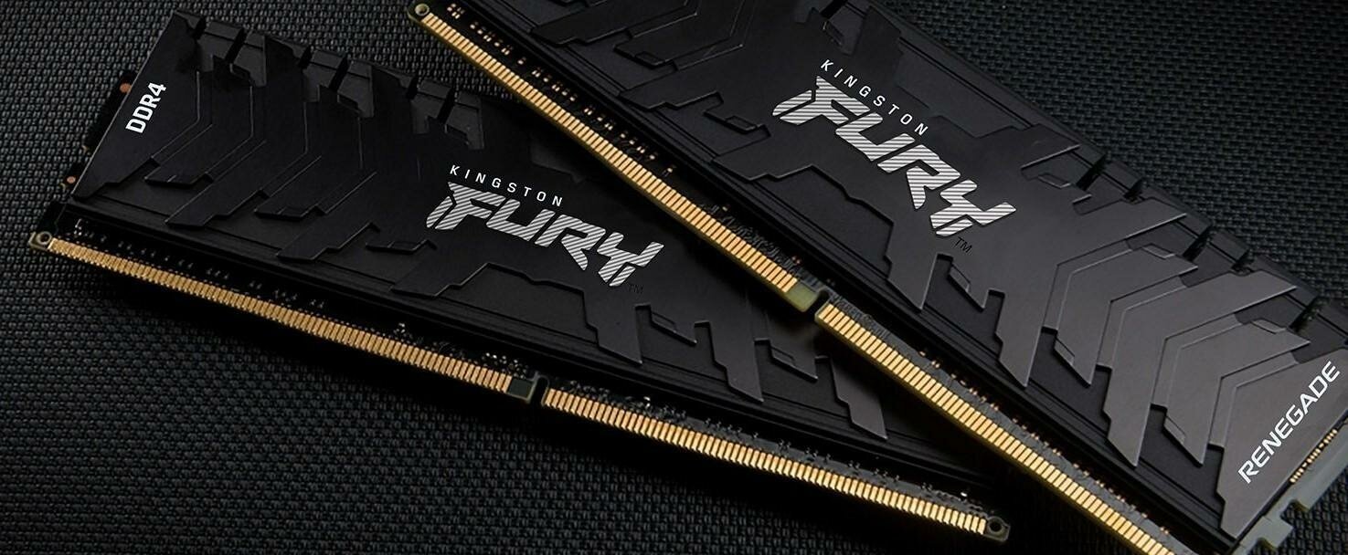 Оперативная память Kingston FURY Renegade 64 ГБ (32 ГБ x 2 ) DDR4 3200 МГц DIMM CL16 KF432C16RBK2/64