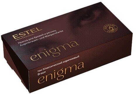 Estel Estel Enigma Краска для бровей и ресниц (Краска для бровей и ресниц - тон классический коричневый), 2 х 20 мл