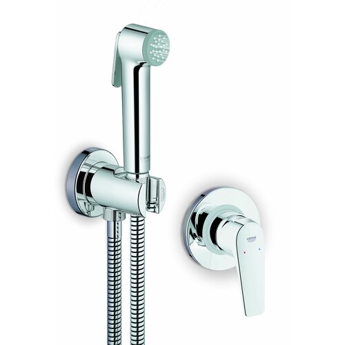 Набор душевой гигиенический Grohe Bauflow 29328000 1 режим, лейка 3 см, шланг 125 см набор душевой гигиенический grohe bauflow 29328000