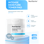 Real Barrier Увлажняющие тонер-пэды для лица Intense Moisture Toner Pad 200 мл*100 шт - изображение