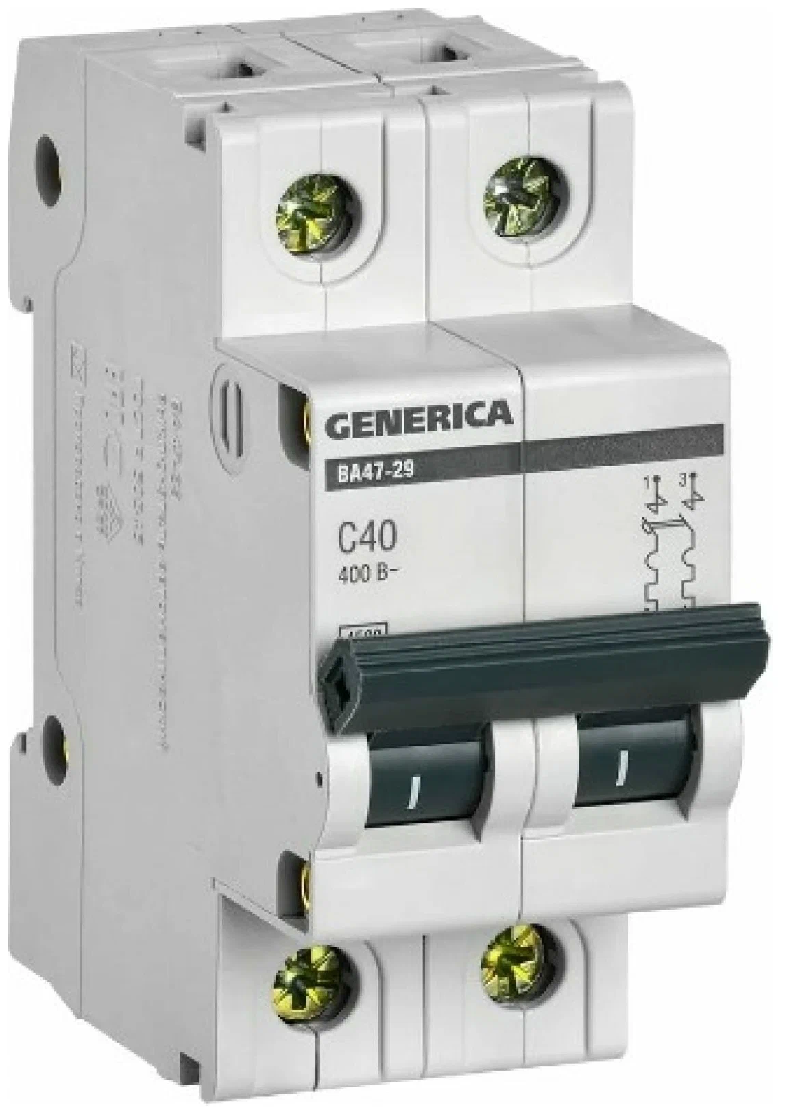    2 C 40 4.5 47-29 GENERICA IEK MVA25-2-040-C (1 .)