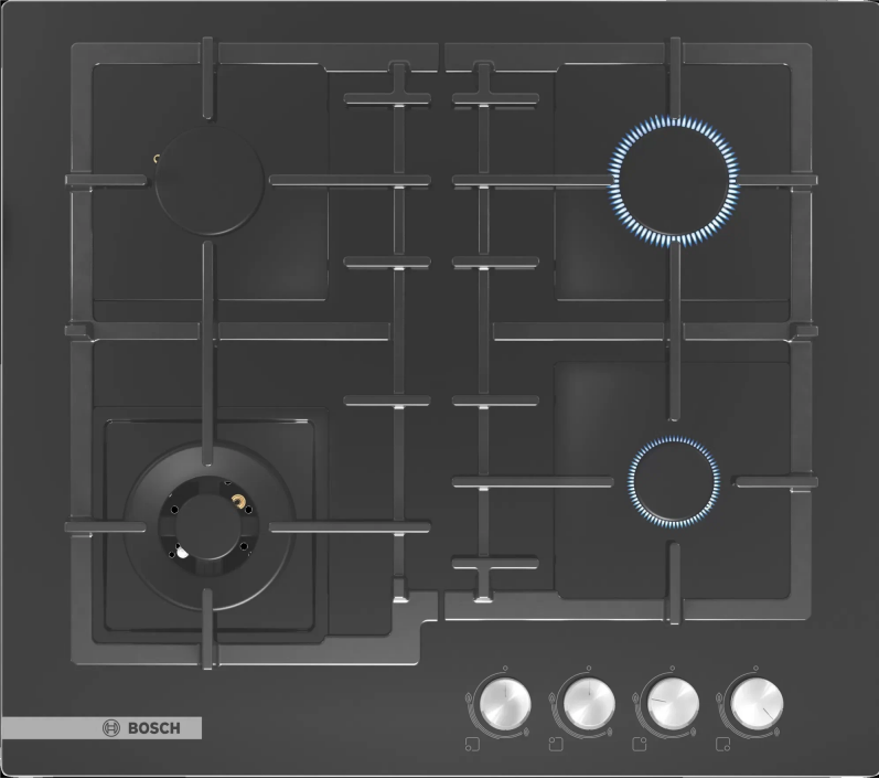 Газовая варочная панель Bosch PNH6B6O92R, черный