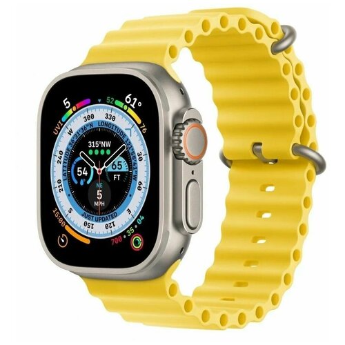 Смарт часы Premium Series 8 Ultra 49mm Space Aluminum Ocean Жёлтый 249900₽