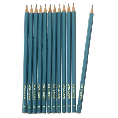 Набор 12 штук карандаш чернографитный 1702/2 HB, граненый (749508)