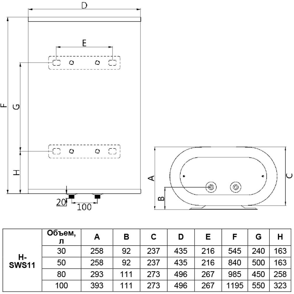 Водонагреватель накопительный HYUNDAI H-SWS11-80V-UI707 - фотография № 11