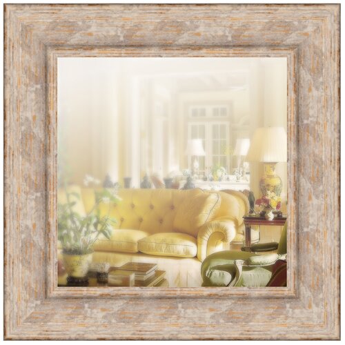фото Зеркало в широкой раме 50 x 50 см, модель p080032 аурита
