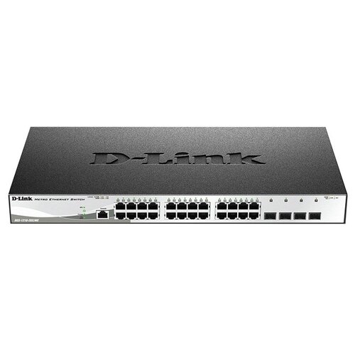 D-Link SMB D-Link DGS-1210-28X/ME/B2B Управляемый коммутатор 2 уровня с 24 портами 10/100/1000Base-T и 4 портами 10GBase-X SFP+