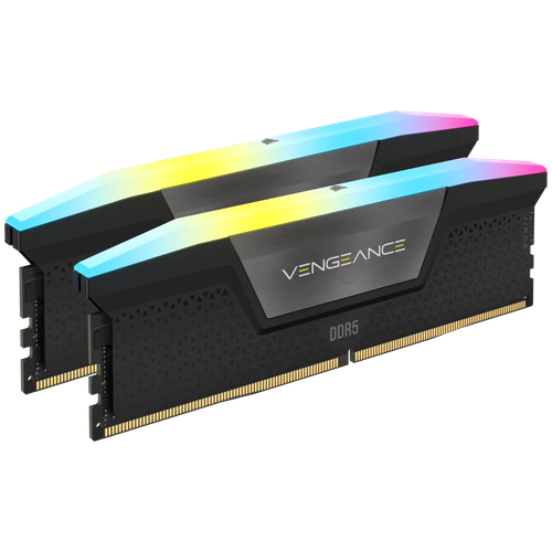 Оперативная память Corsair Vengeance RGB (16 ГБ x 2 шт.) DDR5 5200 МГц DIMM CL40 CMH32GX5M2B5200C40 оперативная память corsair dominator platinum rgb 16 гб x 2 шт ddr5 5200 мгц dimm cl40 cmt32gx5m2b5200c40w