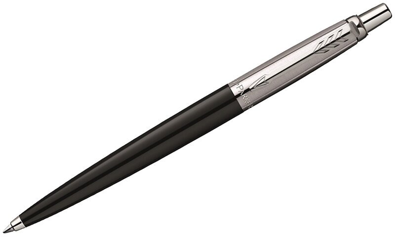 R0033010 Ручка шариковая Parker "Jotter Black Chrome" синяя, 1,0мм, кнопочн, подар. уп. R0033010