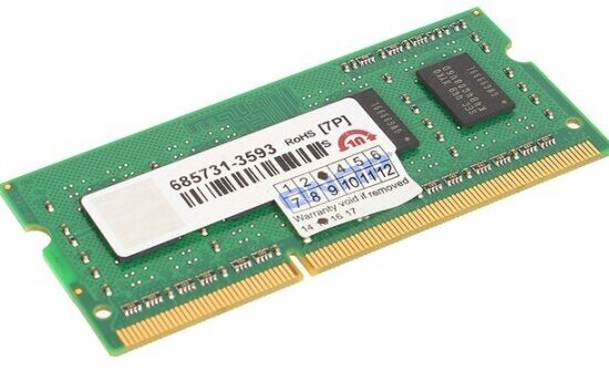 Оперативная память QNAP 2 ГБ DDR3 SODIMM CL11 RAM-2GDR3LK0-SO-1600 - фото №2