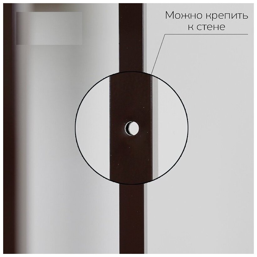 COMMOD 4F-5D-MIXBROWN-58x29x99 комод-микс. для спальни, детской, для дачи, метал - дерево - ткань - фотография № 10